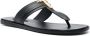 TOM FORD logo-plaque leather flip flops Black - Thumbnail 2