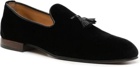 TOM FORD Nicolas tassel-detail velvet loafers Black