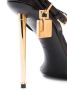 TOM FORD Padlock 105mm metallic heel sandals Black - Thumbnail 2