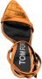 TOM FORD Padlock-detail 100mm leather sandals Orange - Thumbnail 4