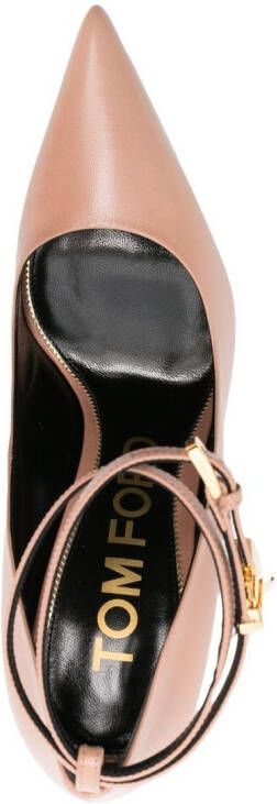 TOM FORD padlock-detail 110mm pumps Neutrals