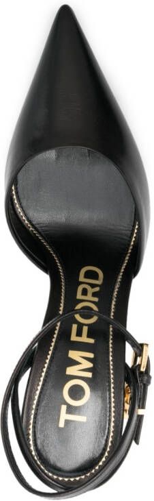 TOM FORD padlock-detail 90mm pointed-toe pumps Black