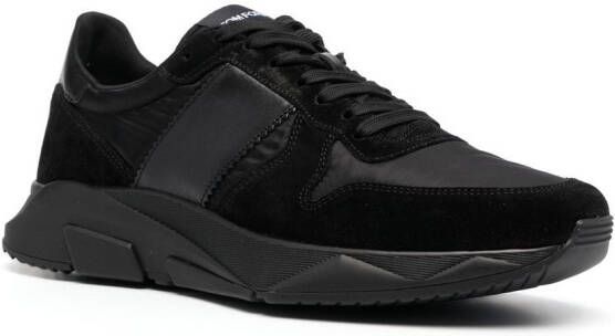 TOM FORD panelled lace-up sneakers Black