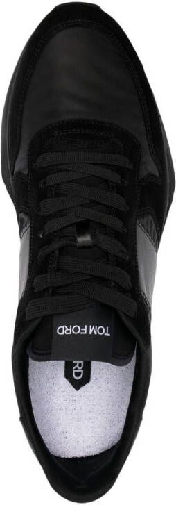 TOM FORD panelled lace-up sneakers Black