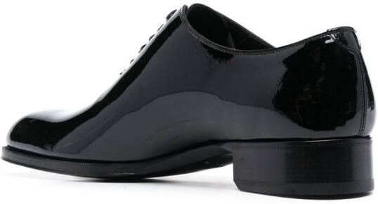 TOM FORD patent-finish oxford shoes Black