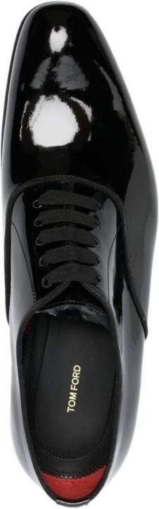 TOM FORD patent leather Oxford shoes Black