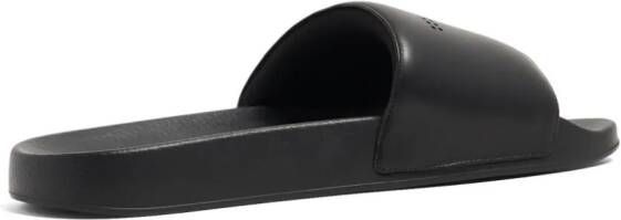 TOM FORD perforated-logo leather slides Black