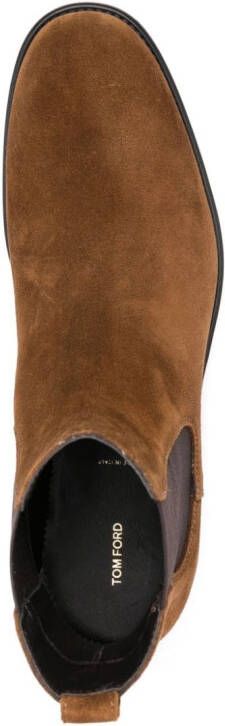 TOM FORD Robert suede chelsea boots Brown