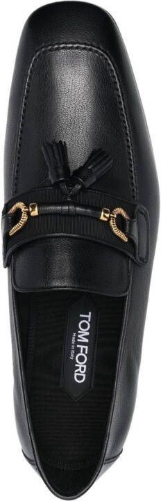 TOM FORD square-toe loafers Black