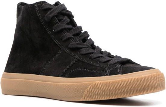 TOM FORD suede high-top sneakers Black