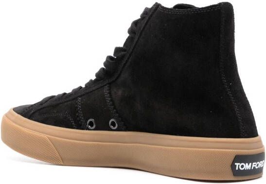 TOM FORD suede high-top sneakers Black