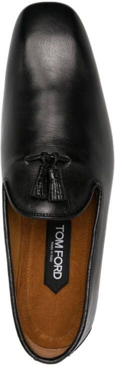 TOM FORD tassel-detail leather loafers Black