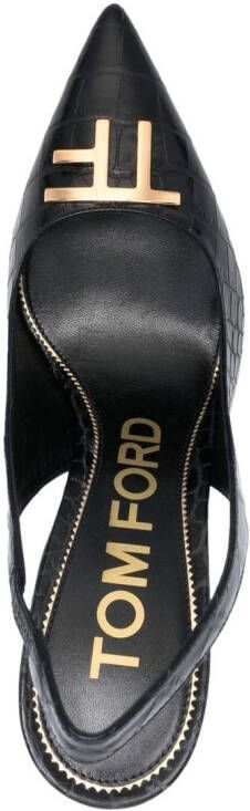 TOM FORD TF logo-detail 110mm pumps Black