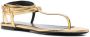 TOM FORD thong-strap leather sandals Gold - Thumbnail 2
