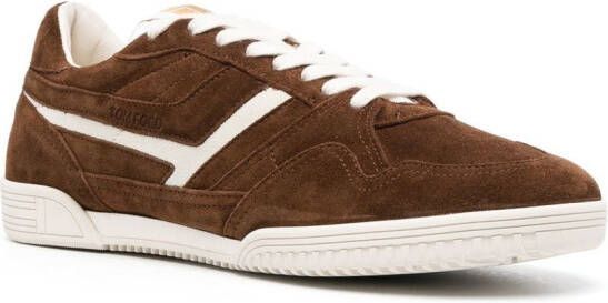 TOM FORD two-tone suede sneakers Brown