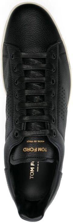 TOM FORD Warwick low-top leather sneakers Black