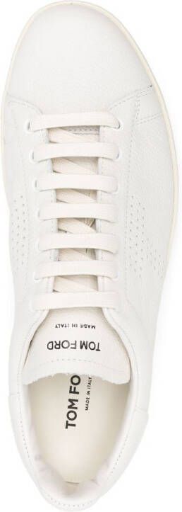TOM FORD Warwick low-top leather sneakers Neutrals