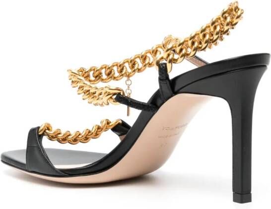 TOM FORD Zenith 90mm leather sandals Black
