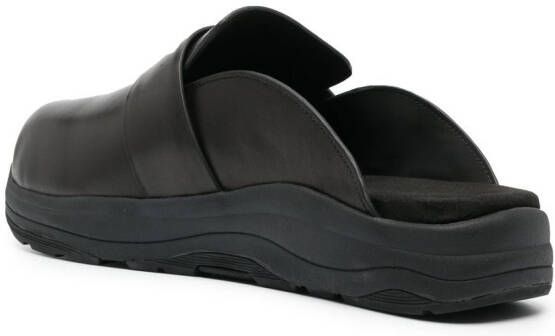 Tom Wood x Suicoke leather sandals Black