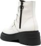 Tommy Hilfiger 70mm leather flatform boots White - Thumbnail 2
