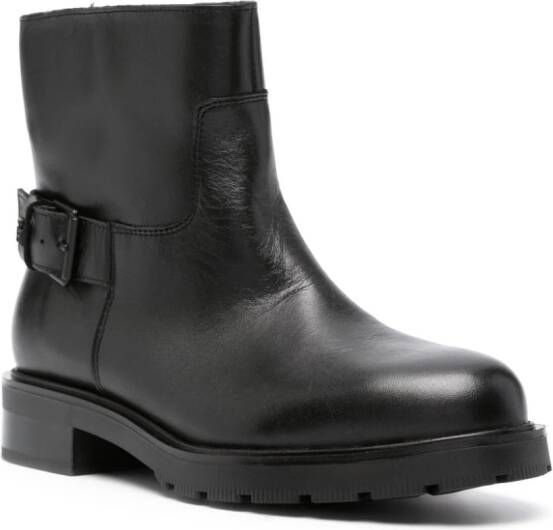 Tommy Hilfiger almond-toe leather ankle boots Black
