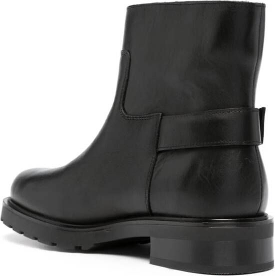 Tommy Hilfiger almond-toe leather ankle boots Black