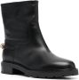 Tommy Hilfiger chain detail leather ankle boots Black - Thumbnail 2
