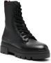 Tommy Hilfiger chunky lace-up leather ankle boots Black - Thumbnail 2