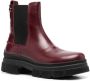 Tommy Hilfiger chunky-sole leather Chelsea boots Red - Thumbnail 2