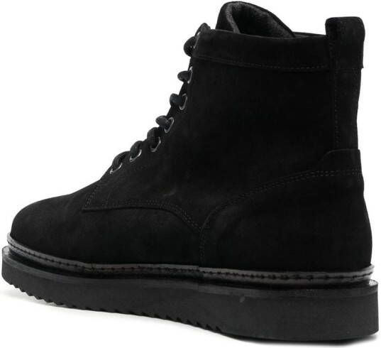 Tommy Hilfiger Cleated suede boots Black