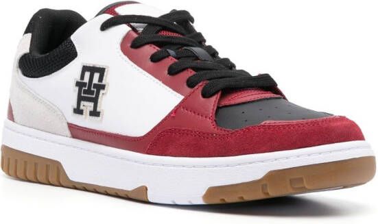 Tommy Hilfiger colour-block leather sneakers Black