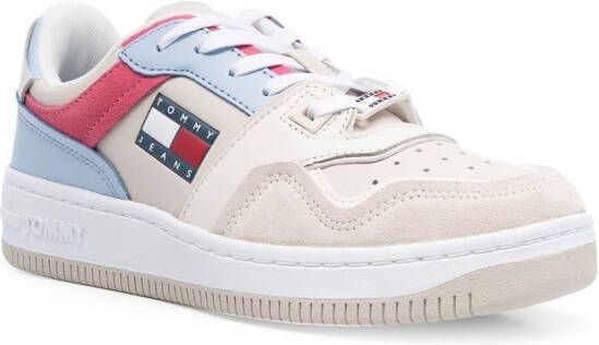 Tommy Jeans colour-block mid-top sneakers Neutrals
