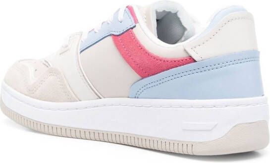 Tommy Jeans colour-block mid-top sneakers Neutrals