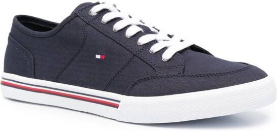 Tommy Hilfiger Core Corporate cotton sneakers Blue