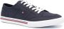 Tommy Hilfiger Core Corporate cotton sneakers Blue - Thumbnail 2