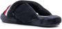 Tommy Hilfiger crossover straps faux-fur slippers Blue - Thumbnail 3