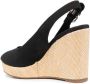 Tommy Hilfiger Elena slingback wedge sandals Black - Thumbnail 3