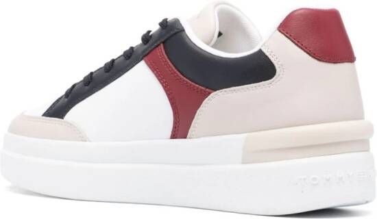 Tommy Hilfiger Elevated colour-block leather sneakers Blue