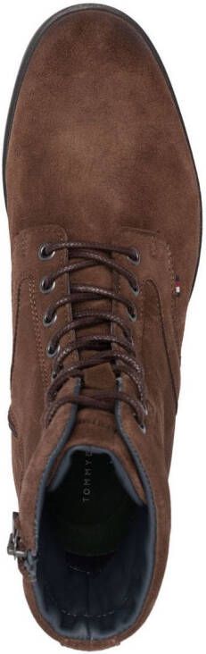 Tommy Hilfiger Elevated lace-up suede boots Brown