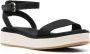 Tommy Hilfiger embroidered-logo platform sandals Black - Thumbnail 2