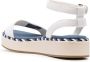 Tommy Hilfiger embroidered-logo platform sandals White - Thumbnail 3