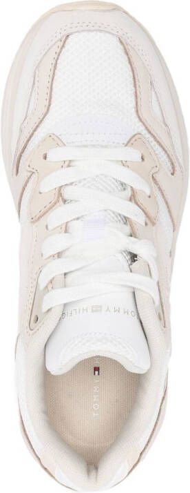 Tommy Hilfiger embroidered TH monogram sneakers Neutrals