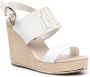 Tommy Hilfiger high wedge espadrille sandals White - Thumbnail 2