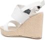 Tommy Hilfiger high wedge espadrille sandals White - Thumbnail 3