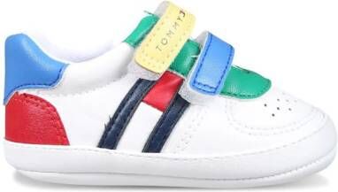 Tommy Hilfiger Junior block colour touch-strap sneakers White