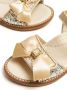 Tommy Hilfiger Junior bow-detail leather sandals Gold - Thumbnail 4