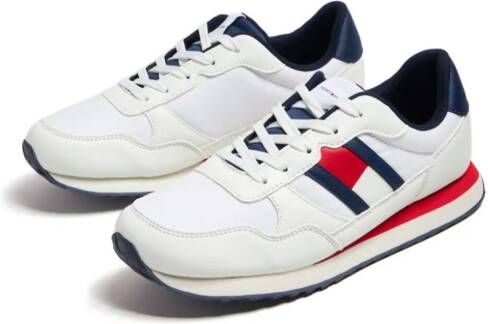 Tommy Hilfiger Junior flag-appliqué colour-block sneakers White