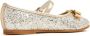 Tommy Hilfiger Junior glitter-detail leather ballerina shoes Gold - Thumbnail 3