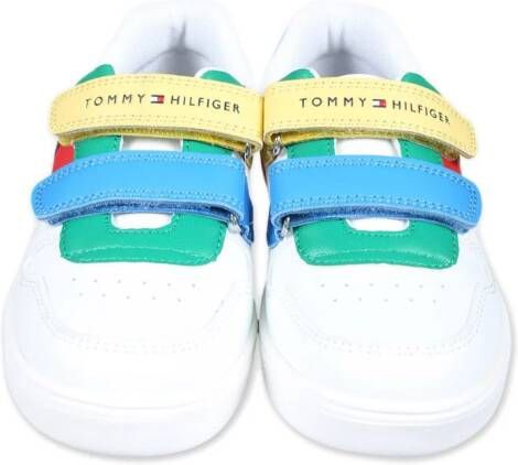 Tommy Hilfiger Junior touch-strap panelled sneakers White