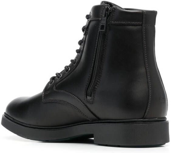 Tommy Hilfiger lace-up leather boots Black